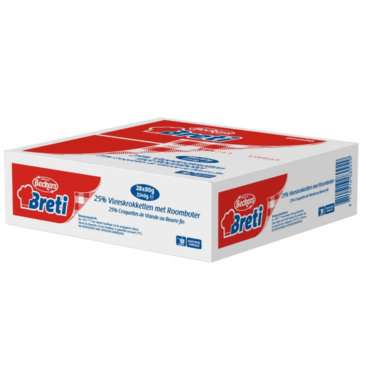 25% vleeskroket Breti 28 stuks